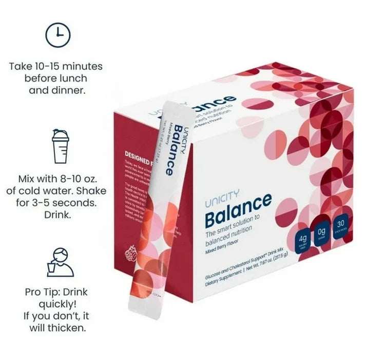 Unicity Balance Natural Mixed Berry Flavor  2 PACK