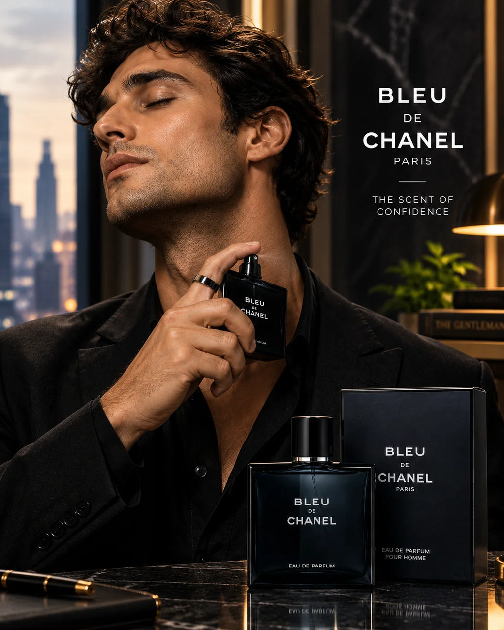 CHANEL BLEU DE CHANEL Eau de Parfum for Men 3.4 oz 100ml Spray