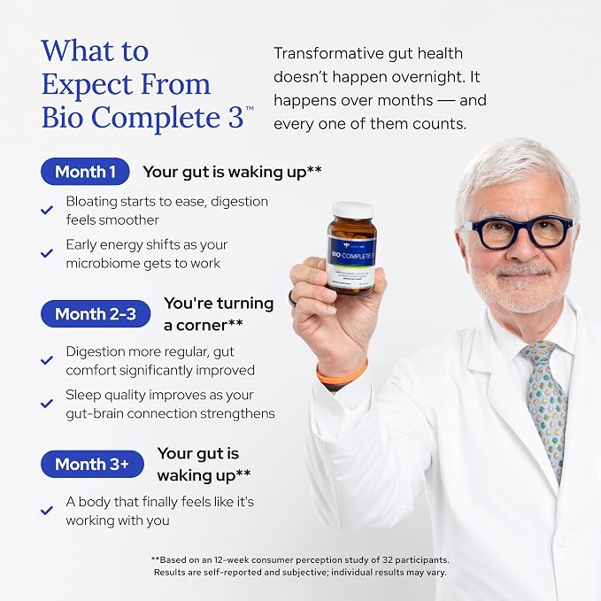 Gundry MD Bio Complete 3, 3-in-1 Probiotics, Pre & Postbiotics, 30 Servings