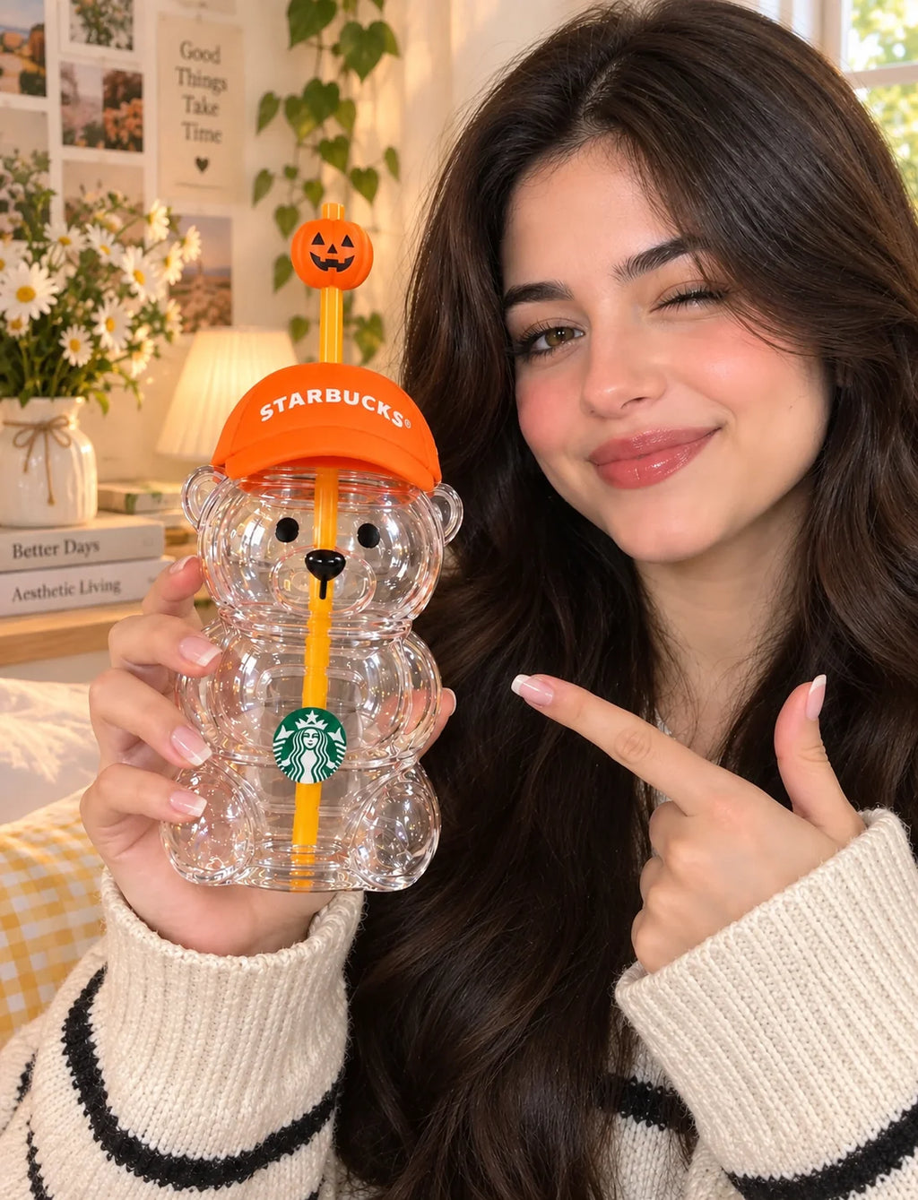 Starbucks Halloween Bearista Bear Cup Tumbler