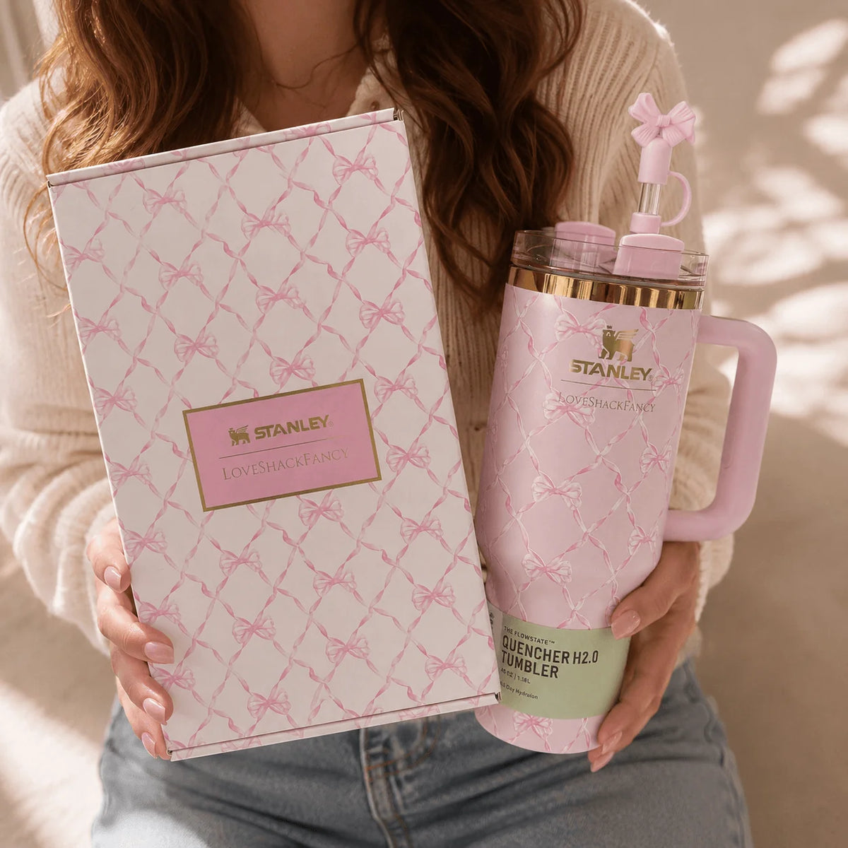 Stanley Love Shack Fancy 40 oz pink stanley