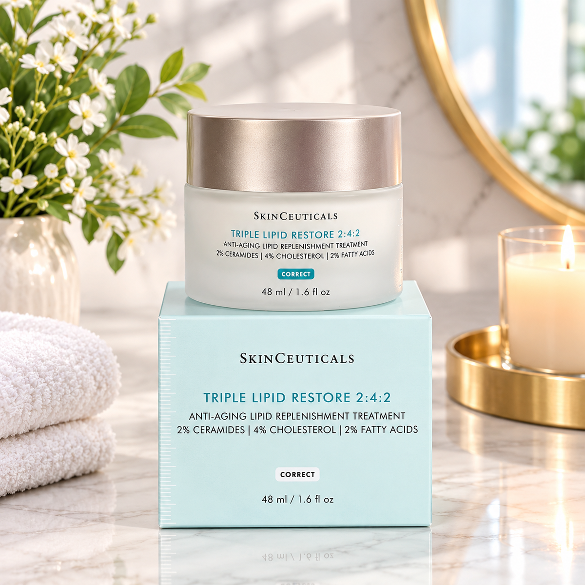 SkinCeuticals' Triple Lipid Restore 1.6 oz Face Cream 2:4:2,48ml