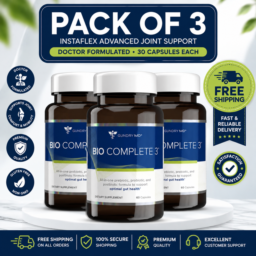 Bio Complete 3 - Prebiotic, Probiotic, Postbiotic to Support Optimal Gut Health, 30 Day Supply (