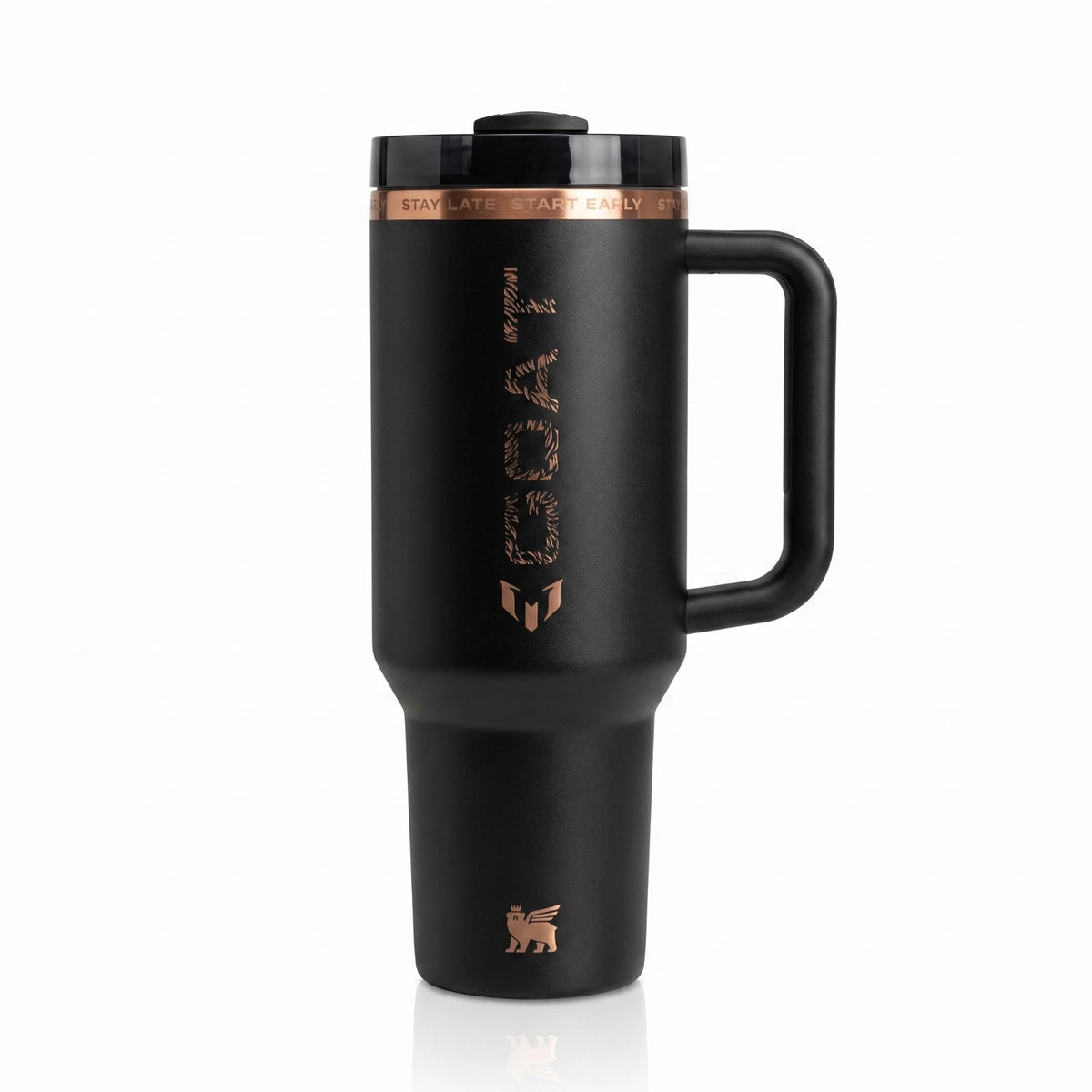 STANLEY x Messi Quencher Pro Tour Flip Straw Tumbler 40oz GOAT Black