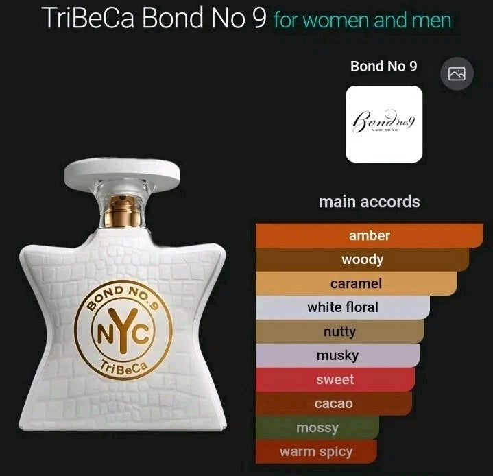 Bond No. 9 TRIBECA 3.3oz/100mL Eau De Parfum