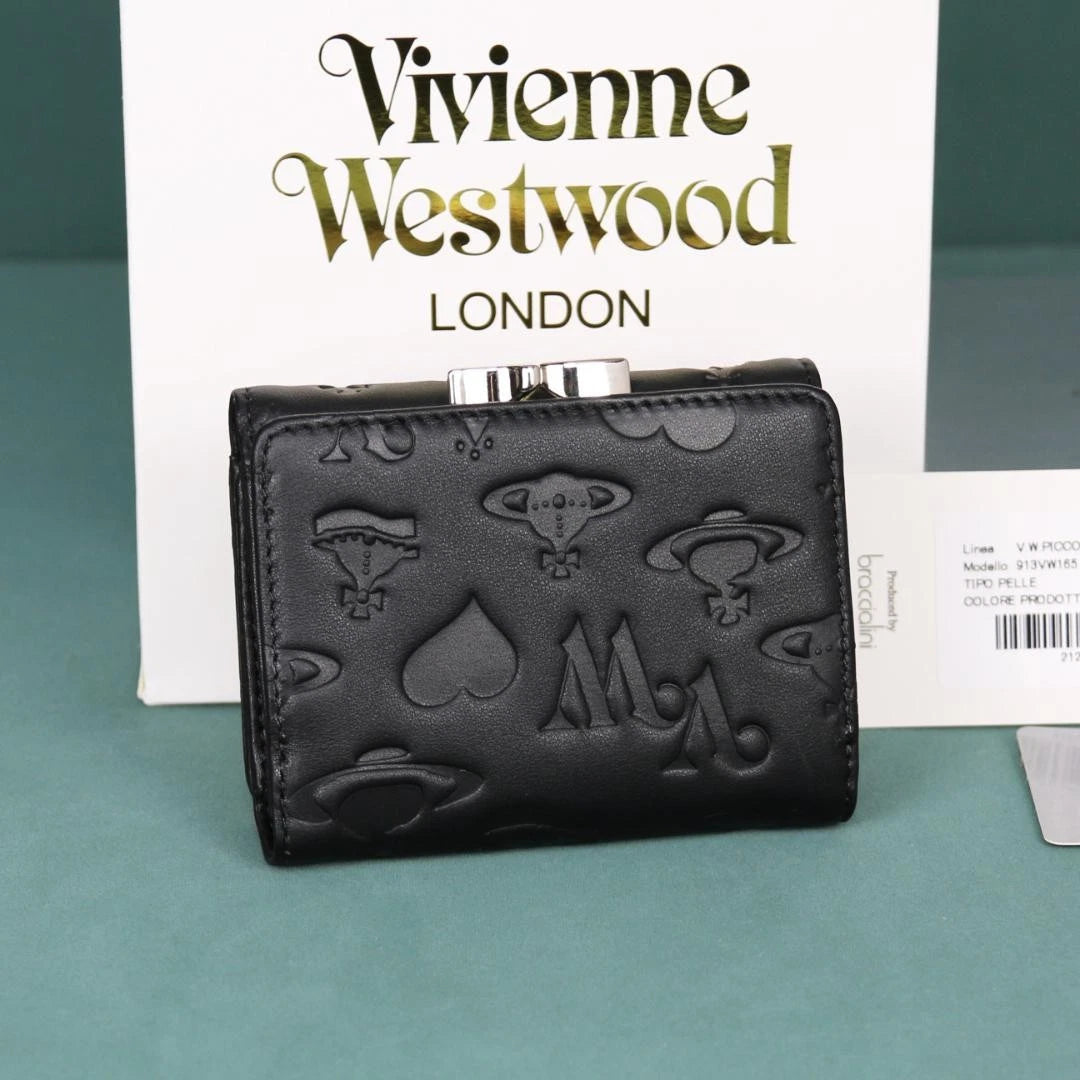 Vivienne Westwood Gamaguchi Trifold Wallet Color Black