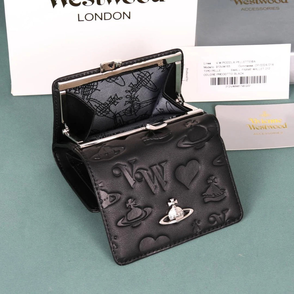 Vivienne Westwood Gamaguchi Trifold Wallet Color Black