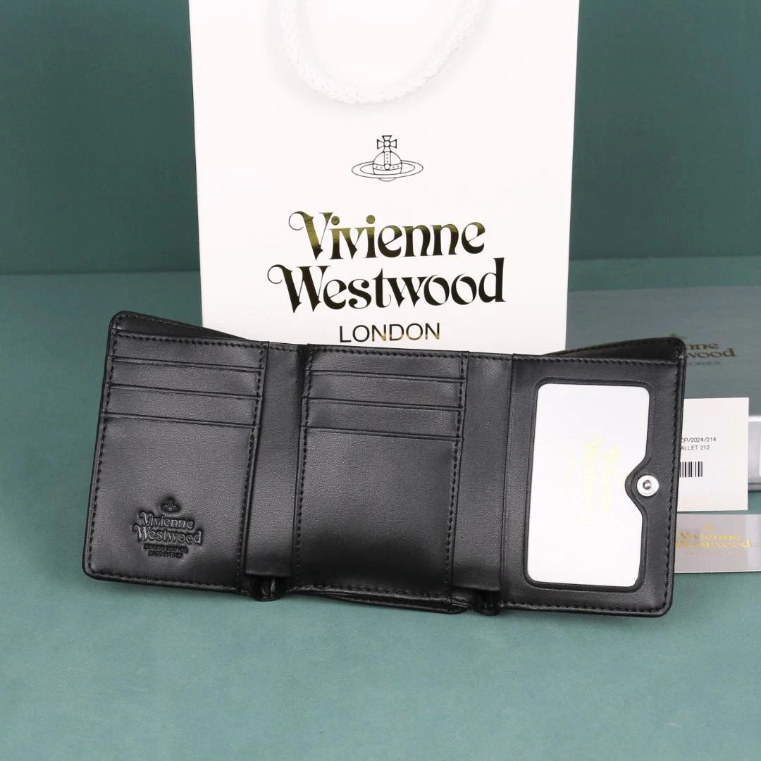Vivienne Westwood Gamaguchi Trifold Wallet Color Black