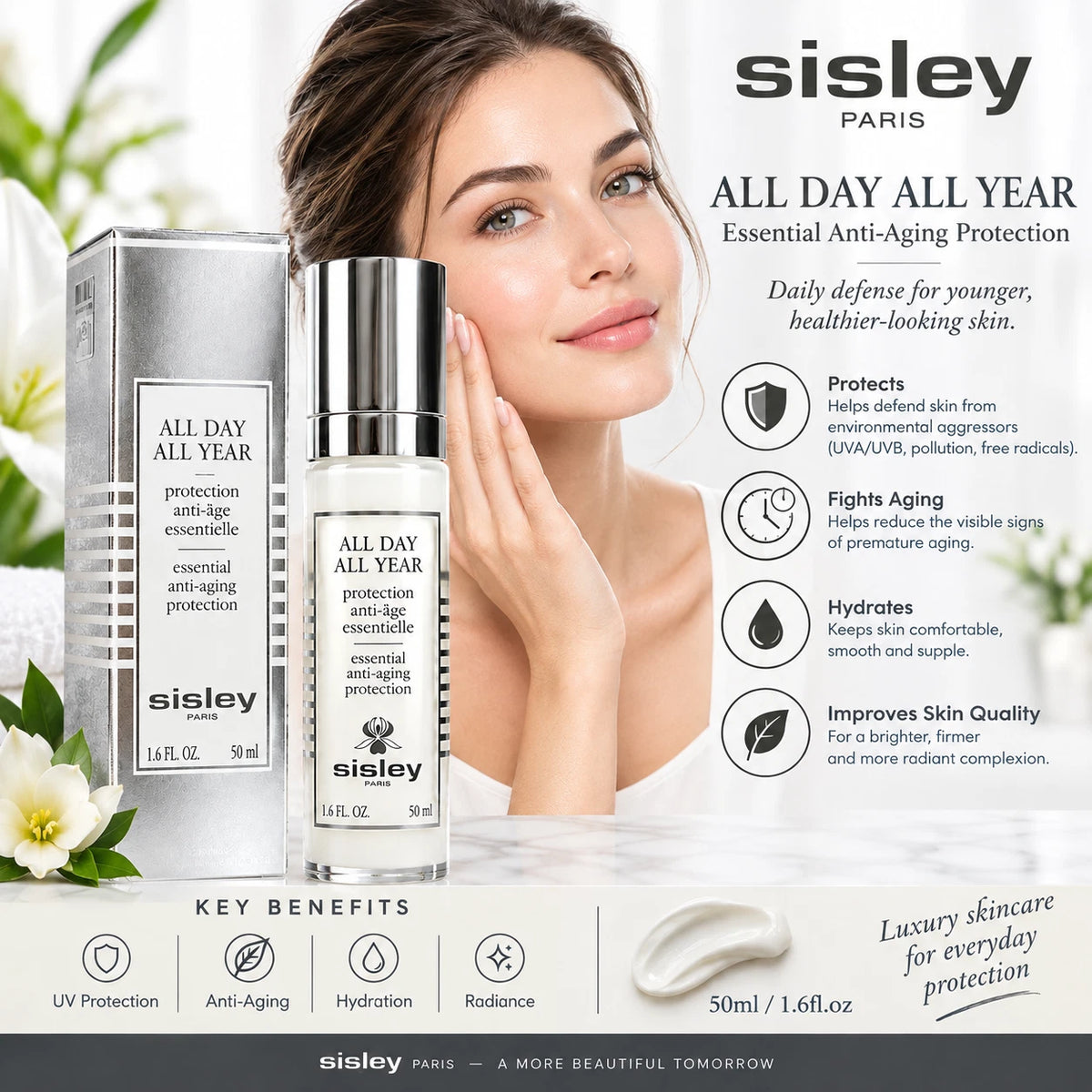 Sisley All Day All Year Essential Anti-aging Protection 50ml/1.6fl.oz