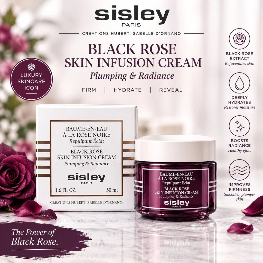 SISLEY Black Rose Skin Infusion Cream, Plumping & Radiance 1.6oz/50ml