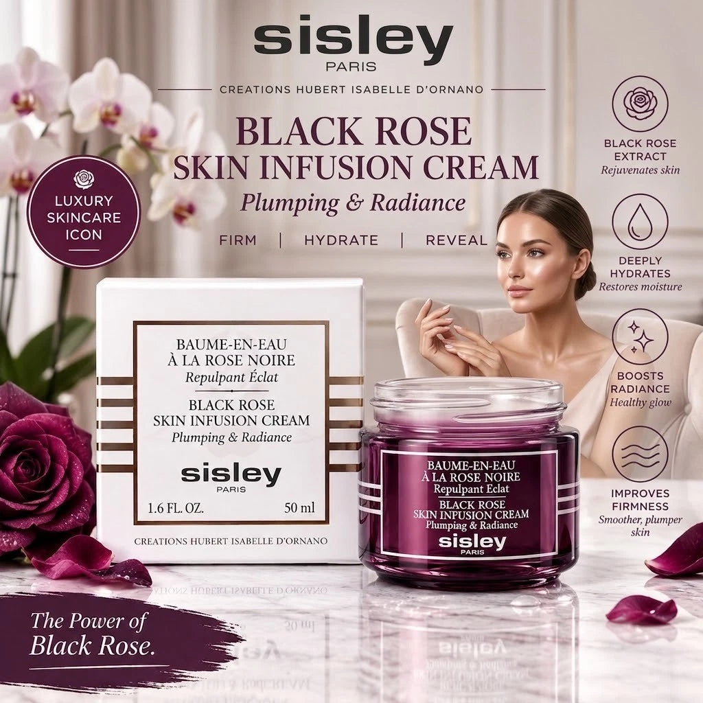 SISLEY Black Rose Skin Infusion Cream, Plumping & Radiance 1.6oz/50ml