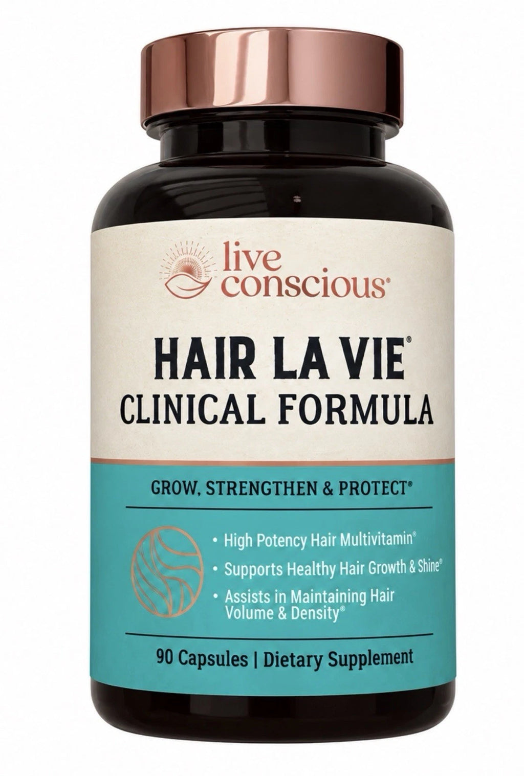 Hair La Vie Live Conscious Clinical Formula Hair Growth for Women & Men 90 Caps