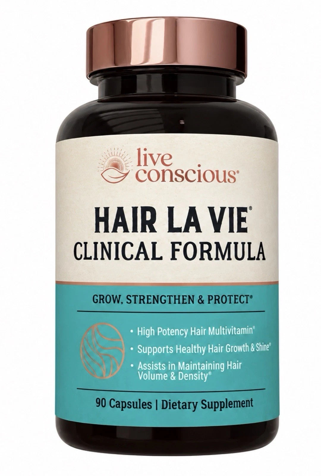 Hair La Vie Live Conscious Clinical Formula Hair Growth for Women & Men 90 Caps