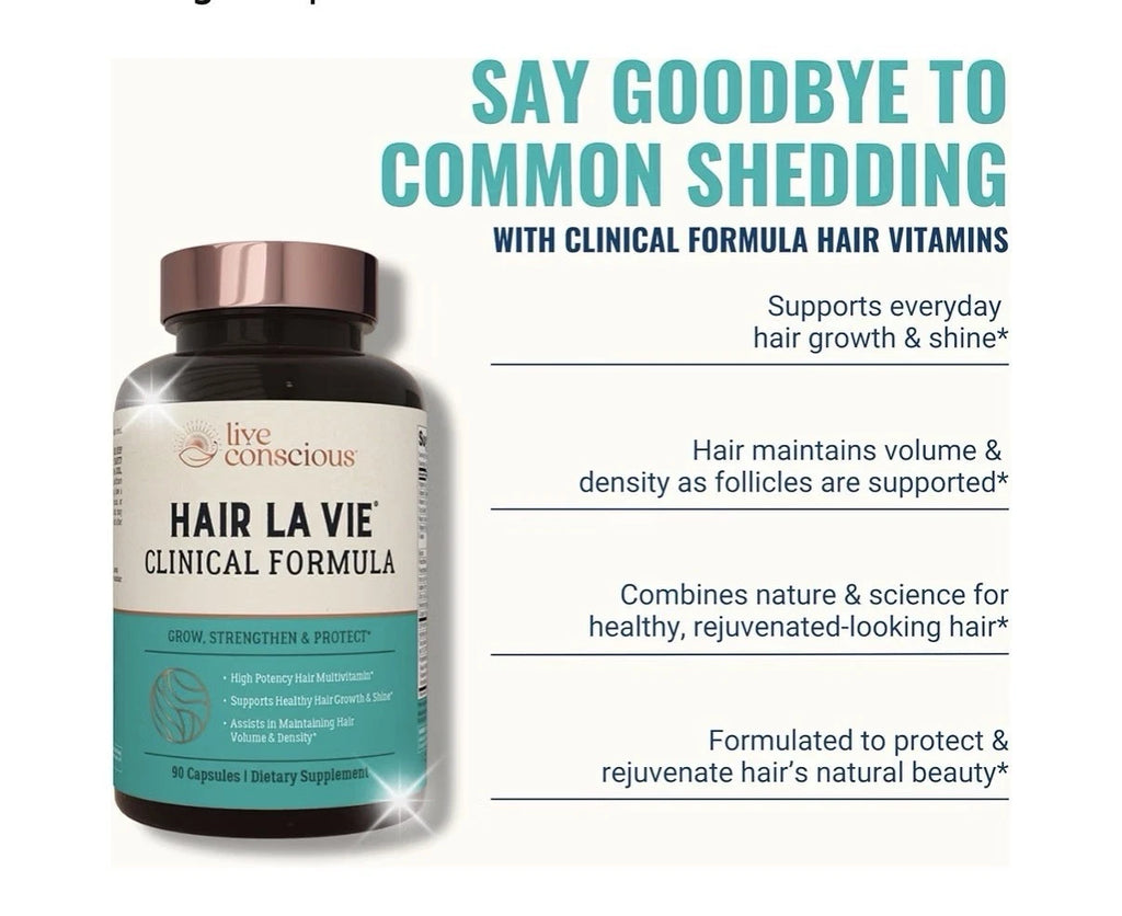 Hair La Vie Live Conscious Clinical Formula Hair Growth for Women & Men 90 Caps