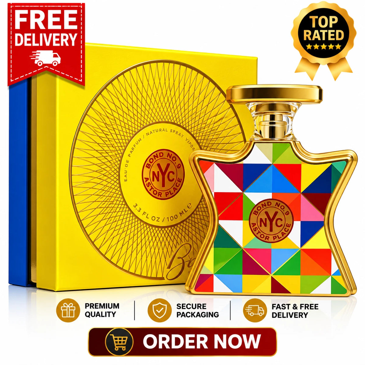 Bond No. 9 Astor Place EDP 3.3 oz 100ml Unisex Eau de Parfum Spray New