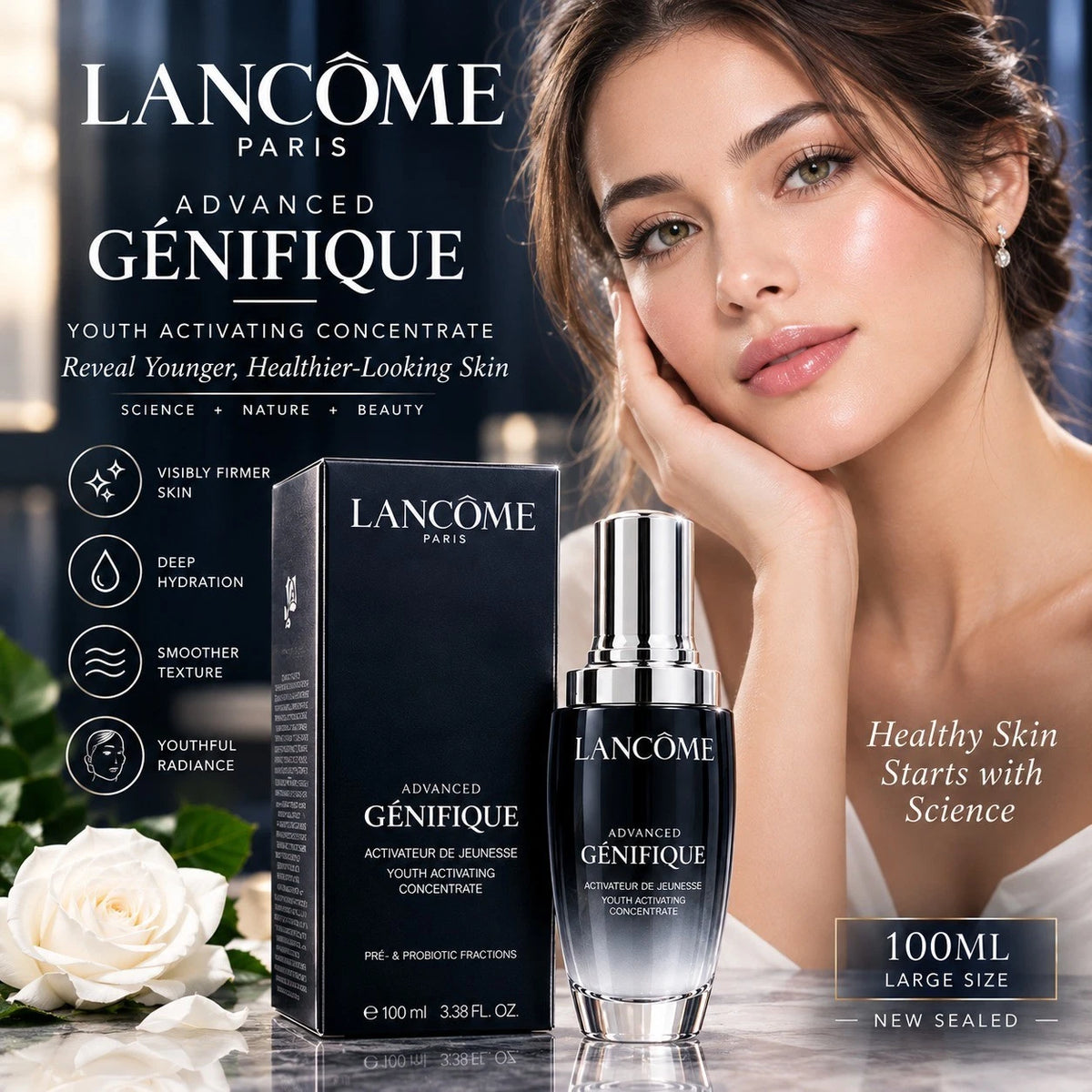 Lancome Advanced Genifique Youth Activating Concentrate 3.38oz /100ml