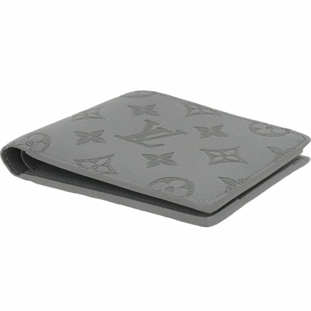 Louis Vuitton Portefeuille Multiple Monogram Shadow Anthracite Gray bifold wallet