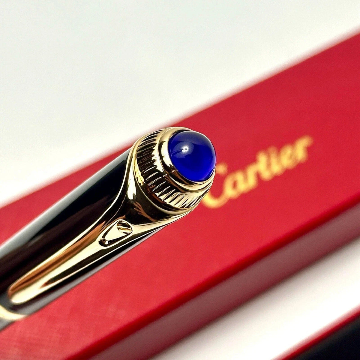 Cartier Black Gold Composite Executive Rollerball Pen Rare AD VIP Gift