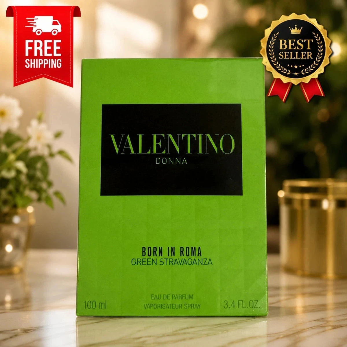 Valentino Donna Born In Roma Green Stravaganza EDP Women’s Perfume 3.4 oz 100ml