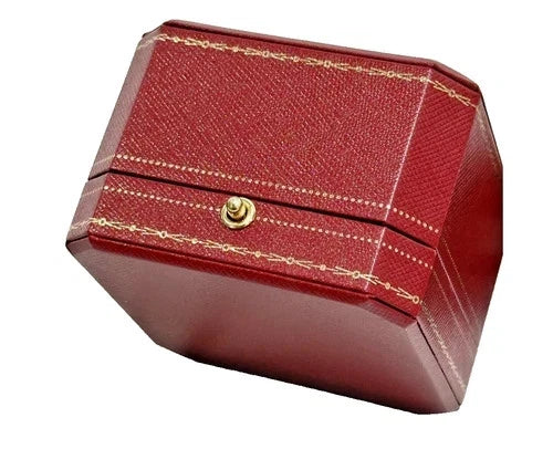 Cartier Signature Love Ring Box Red Travel Case Empty Gift