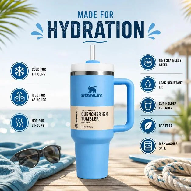Stanley Tumbler 40oz – Blue